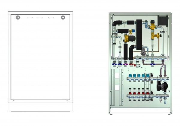 strawa Frischwasser-Wohnungsstation Friwara smart WS17-FBR-CU-UP-18 2 Hkr.