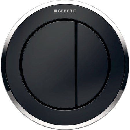 Geberit Fernbetätigung Typ 10 pneumatisch für 2- Mengen-Sp. Möbeldrücker schw/glanzchr 116.057.KM.1