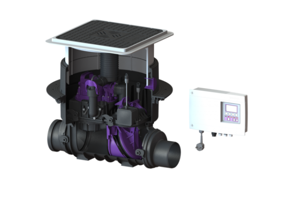 KESSEL Rückstaupumpanlage Pumpfix F DN 125, Komfort Schaltgerät, schwarz 24125S