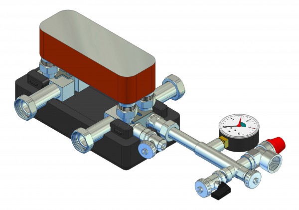 strawi 125-25 Systemtrennung PWT 15 kW 1"ÜWM x 1"ÜWM