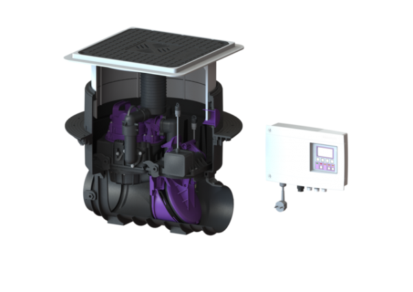 KESSEL Rückstaupumpanlage Pumpfix F o. Spitzende und Muffe, schwarz 24000S