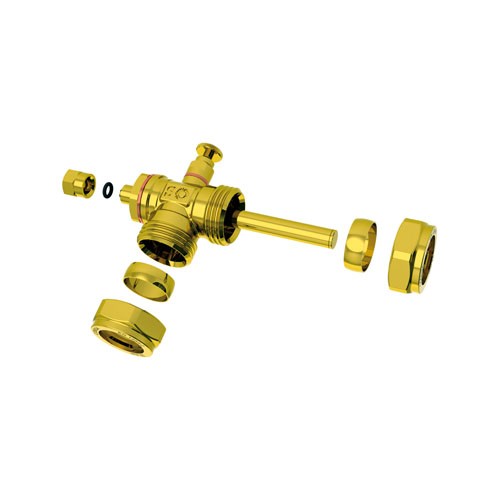 Klemmring-Fühler-Anschluss T-Stück 22mm mit Fühlertauchhülse 6mm 430014000