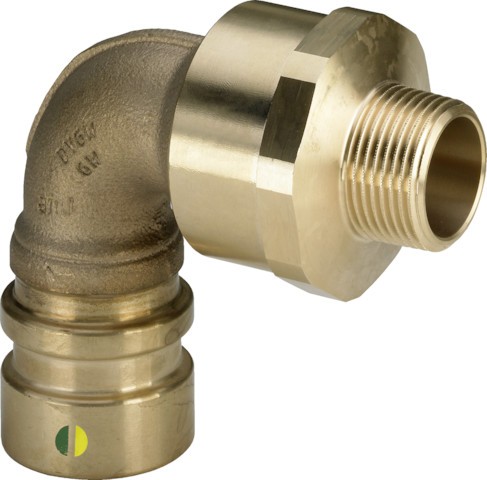 Viega Winkelkupplung mit SC Geopress 9620.1 in 63mm x R1 1/2 Rotguss 707781