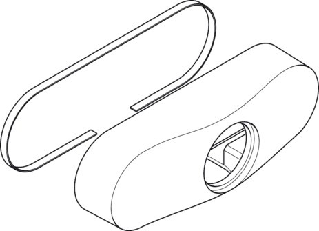 Hansgrohe Haube für AP-Mischer chrom 94200000