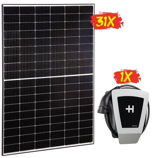 QJ Solar PV Panel Set 31 PV Module mit Heidelberger Wallbox