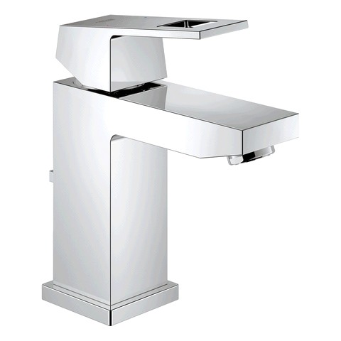 GROHE Einhand-Waschtischbatt. Eurocube 23127 Zugstangen-Ablaufgarnitur chrom 23127000
