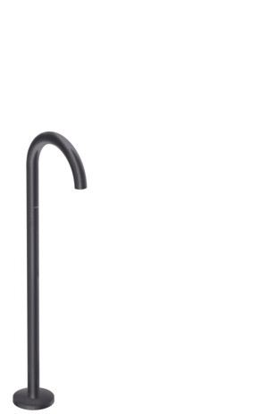 Hansgrohe Wanneneinlauf Axor Uno zur Bodenmontage gebogen mattschwarz 38412670