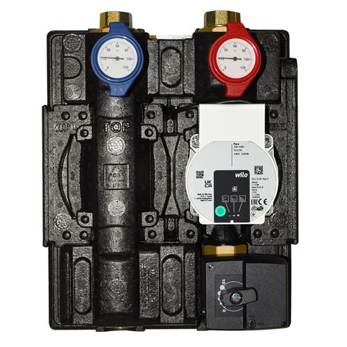 Heizkreisset mit 3-Wege-Mischer HE Pumpe: Wilo PARA 25/6 SC 500001601