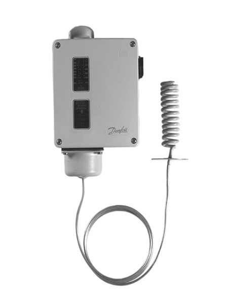 Danfoss Thermostat RT 140 15 - 45 C, 2m + Fühlerspirale 017-523666
