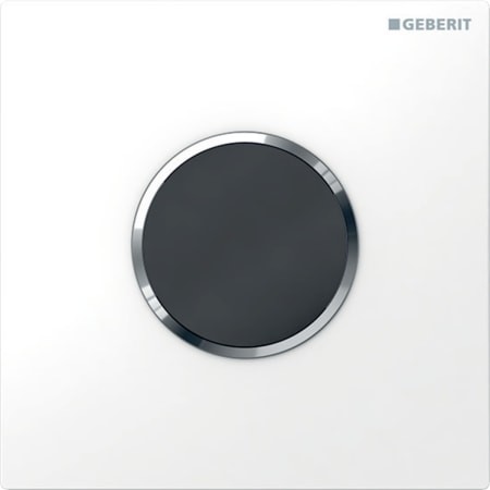 Geberit UR-Strg. mit elektronischer Spülausl. Batterie Typ 10 weiß/glanzchrom 116.035.KJ.1