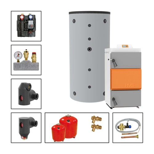 Solarbayer Holzvergaserset HVS LC 40-1A Variante A (1x SLS-2200) 310407002