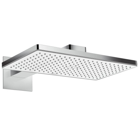 Hansgrohe Kopfbrause Rainmaker Select 460 1jet weiss/chrom mit Brausearm 450mm 24003400