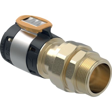 Geberit FlowFit Übergangsverschraubung mit AG SiBr d63-R2 620.586.00.1