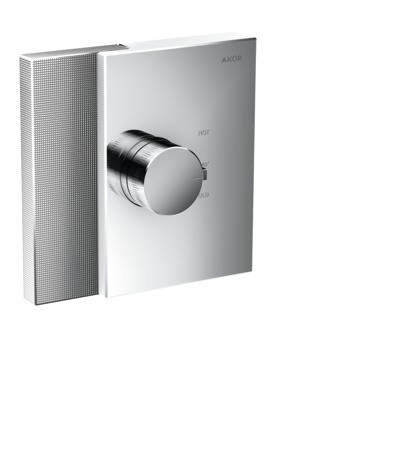 Hansgrohe Thermostat Unterputz Axor Edge High Flow Fertigset Diamantschliff chrom 46741000