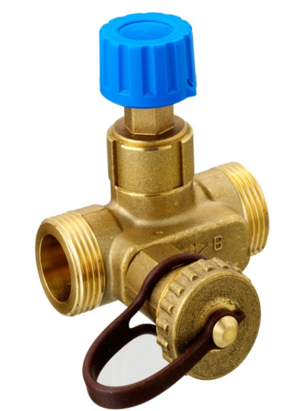 Danfoss Strangabsperrventil USV-M USV-M 15, G 3/4 AG, aufrüstbar 003Z2126