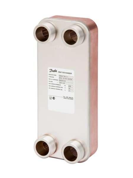 Danfoss Plattenwärmeübertrager XB12M-1 MicroPlate, 10 Platten, gelötet 004H7540