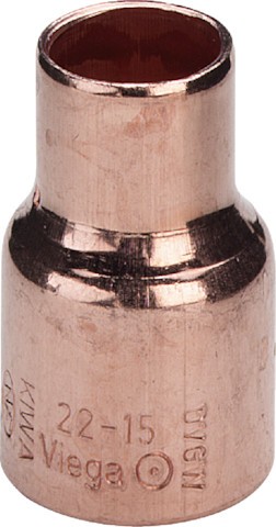 Viega Muffe reduziert 95240 in 15x12mm Kupfer 102524