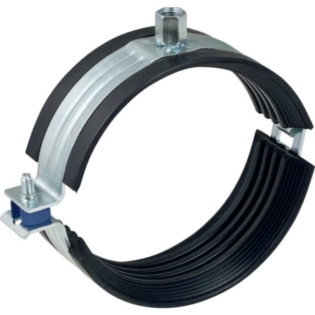 Geberit Rohrschelle d75 dämmt mit Gewindemuffe M8 / M10 393.399.26.1