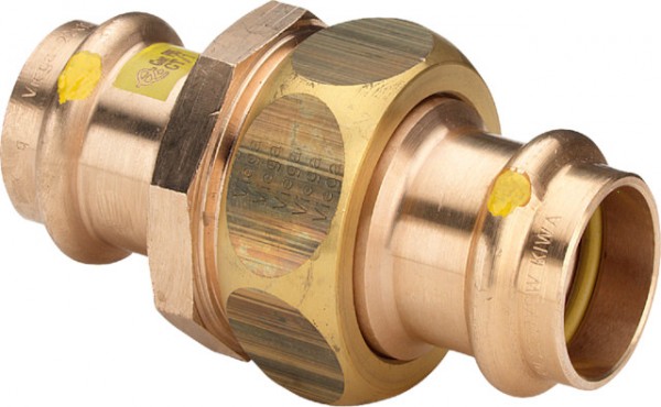 Viega Verschraubung mit SC Profipress G 2650 für Gas in 18mm Rotguss 379261