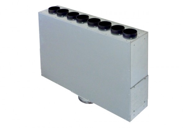 Maico Luftverteiler aus Blech MF-BV63-125-8 8 Anschlüsse, Anschluss Flexrohr MF-F63 180525