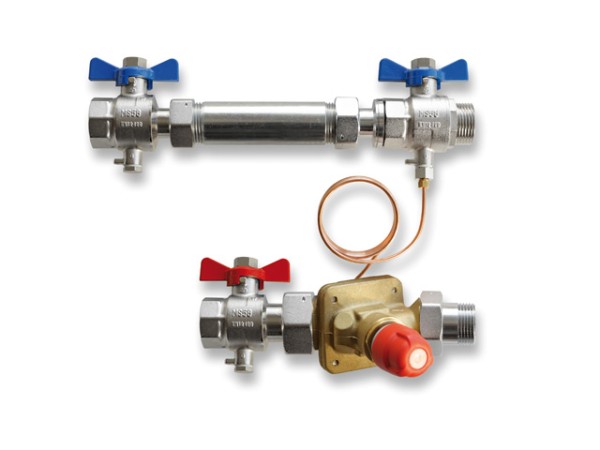 Danfoss Anschlussset AB-PM, DN 20 horizontal, für FB-Heizung Verteiler 003Z3184