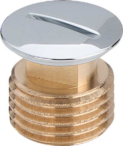 Viega Verschlussstopfen 1752 in G1/2 Messing verchromt 102814