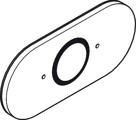 Hansgrohe Rosette für Thermostat DN 20>10/86 chrom 94352000