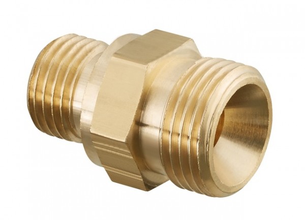 OVENTROP-Doppelnippel "Ofix-Oil" 1/4"AG x 3/8"AG, beiderseits Innenkonus 2080050