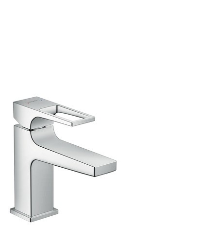 Hansgrohe Waschtischmischer 100 Metropol chrom kurzer Ausl.Bügelgr.Push-Open Ablaufg. 74500000