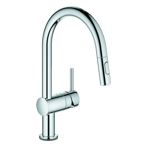 GROHE Elektron.-EH-SPT-Batt. Minta Touch 31358_2 C-Auslauf azb. Spülbrause chrom 31358002