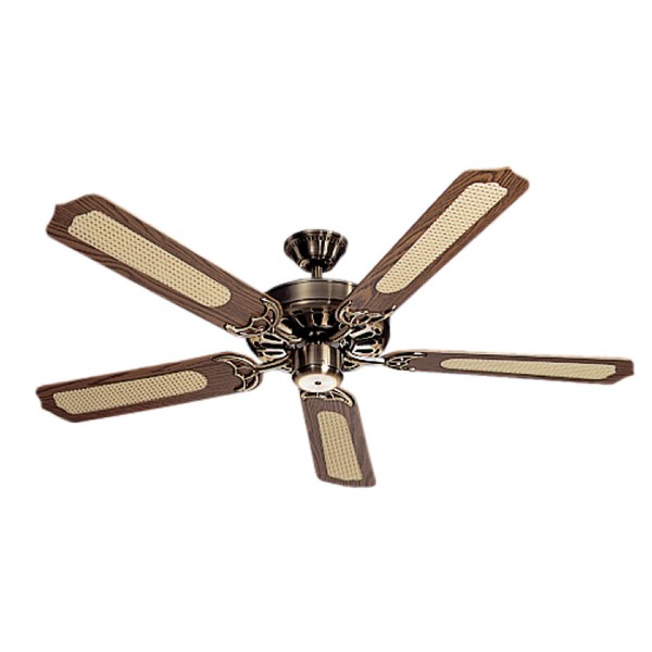 Helios DVAM 130 Deckenventilator antik,messing 5-Blatt-Laufrad, 1300 mm 08651