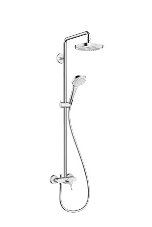 Hansgrohe Showerpipe Croma Select E 180 Einhebelmischer weiss/chrom 27258400