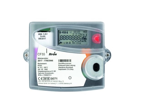 Allmess Haus- und Gewerbewärmezähler Split ERW CF-55 25L/Imp. Kälte PT100 BAT06 6223610006