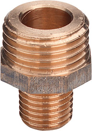 Viega Gewindestutzen 3247 in G2 x R1 1/2 Rotguss 458850