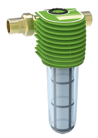 Grünbeck Feinfilter BOXER KX DN 32 Transparente Filterglocke, Grüner Kopf 101840