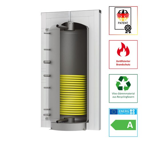 Solarbayer Schichtleit-Pufferspeicher SLS-800-S-Plus, patentiertes SLS-System 105308100