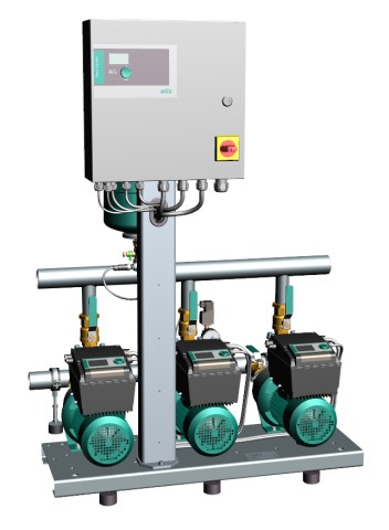 Wilo multi-pump system Comfort-Vario COR-2MHIE205EM/ECe,Rp1,1.1kW 2551681