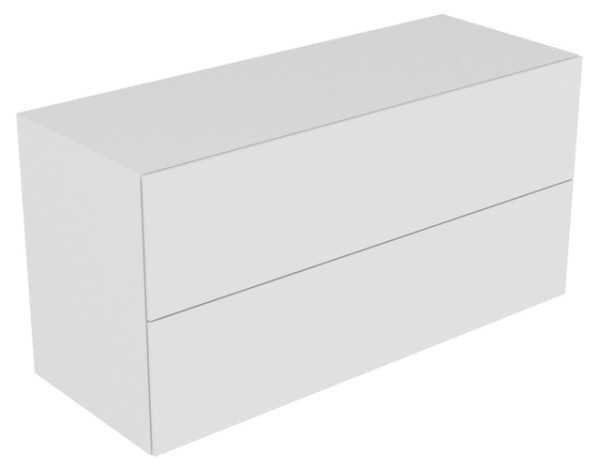 Keuco Sideboard Edition 11 31327, 2 Auszüge, weiß/weiß 31327380000