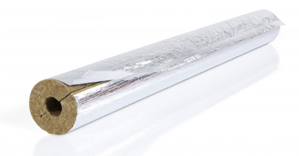 Isolierschale FLEX WOOL 1000mm 89/40mm m.gitternetzverst. Aluminium-Folie CONEL