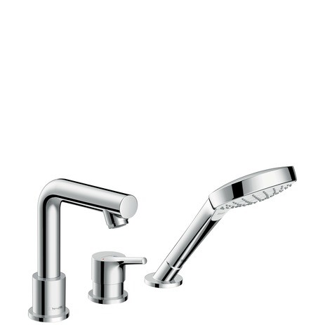 Hansgrohe 3-Loch Wannenmischer Talis S F-Set chrom Wannenrandmontage 72416000