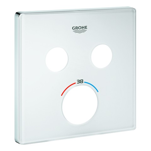GROHE Rosette 49040 für SmartControl UP-THM eckig mit 2 ASV moon white 49040LS0