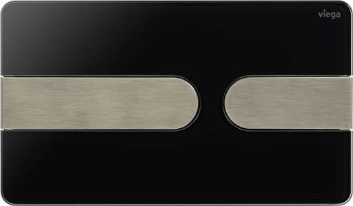 Viega WC Ausst.-Pl. Visign for Style 23 8613.19 in tiefschwarz/edelstahlfarben 773977