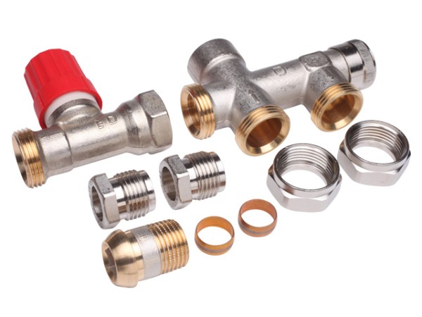 Danfoss Steigrohrventil f. 2-Rohranlagen Set RA-K, HK:R 1/2, Anl.:G 3/4 AG 013G3342