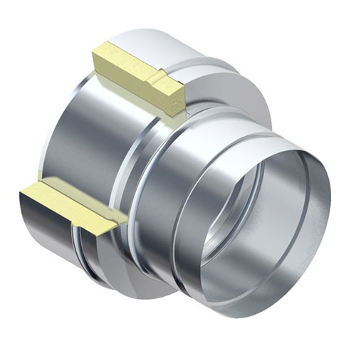 Außenkamin Übergangselement 200mm auf einwandige Verbindung 530051101