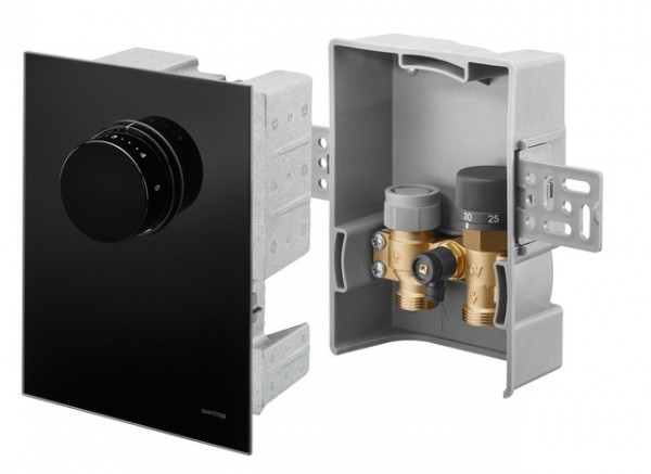 OVENTROP-Unibox TQ-RTL Thermostat, RTL, Q-Tech,Echtglas schwarz 1022781