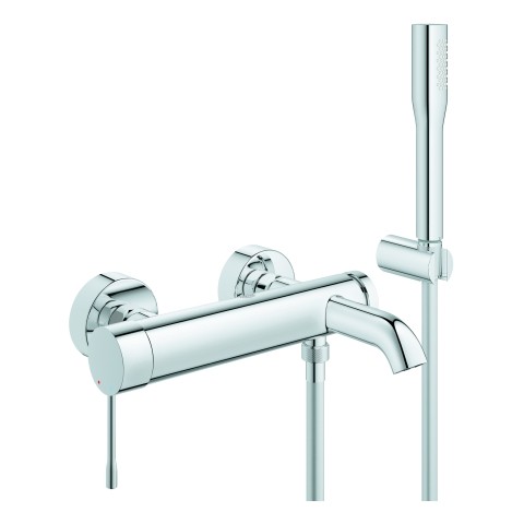 GROHE EH-Wannenbatterie Essence 25249_1 mit Brausegarnitur chrom 25249001