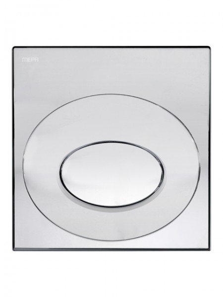 MEPA Frontplatte Urinal-Druck- spüler MEPAdrop, Glanzchrom 590002