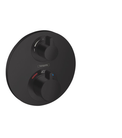 Hansgrohe Thermostat Unterputz Ecostat S Fertigset 2 Verbraucher mattschwarz 15758670