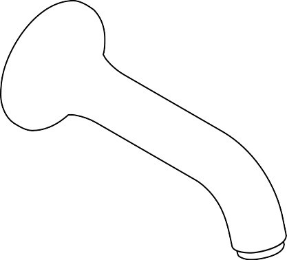 Hansgrohe Wandauslauf Axor Terrano 150mm chrom 97349000