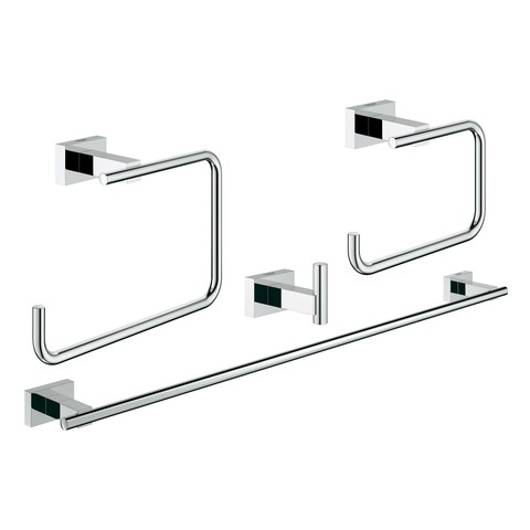 GROHE Bad-Accessoire Set 4-in-1 Essentials Cube 40778_1 chrom 40778001